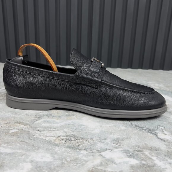 Louis Vuitton Estate Loafer Black Grain Leather 9 LV or 10 US or 43 EUR - Picture 7 of 12